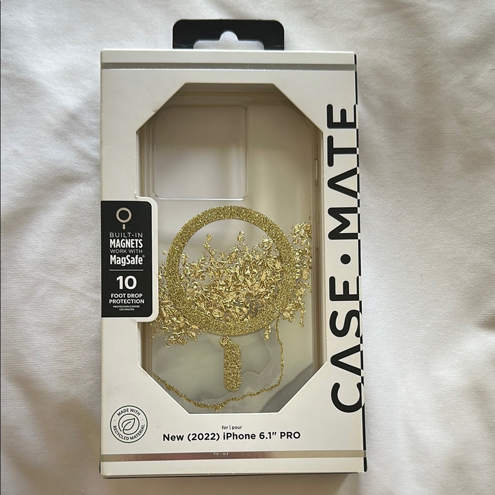 Case-Mate Gold Liquid Glitter iPhone Case